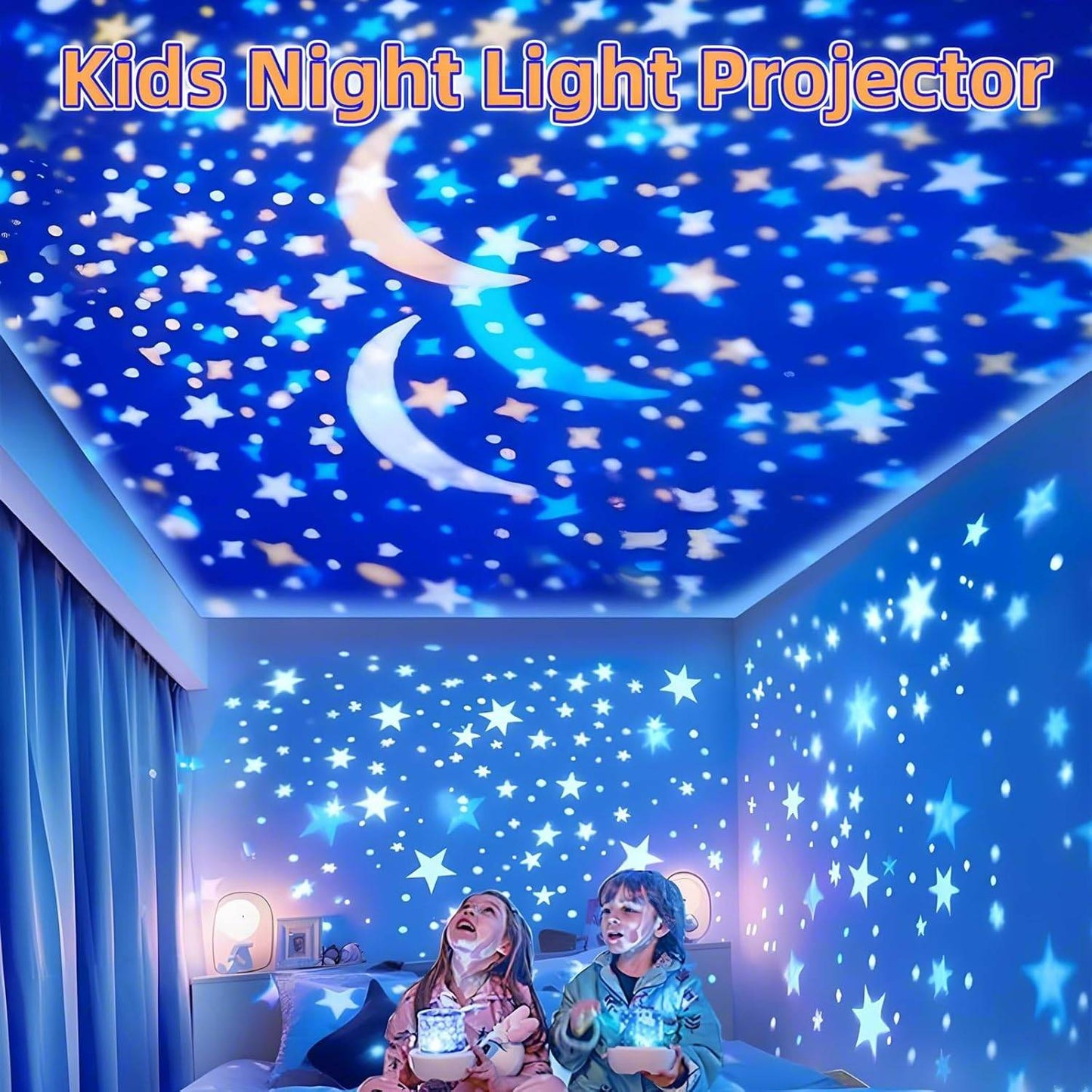 2-in-1 Star Projector Night-Light [ 50% OFF ]