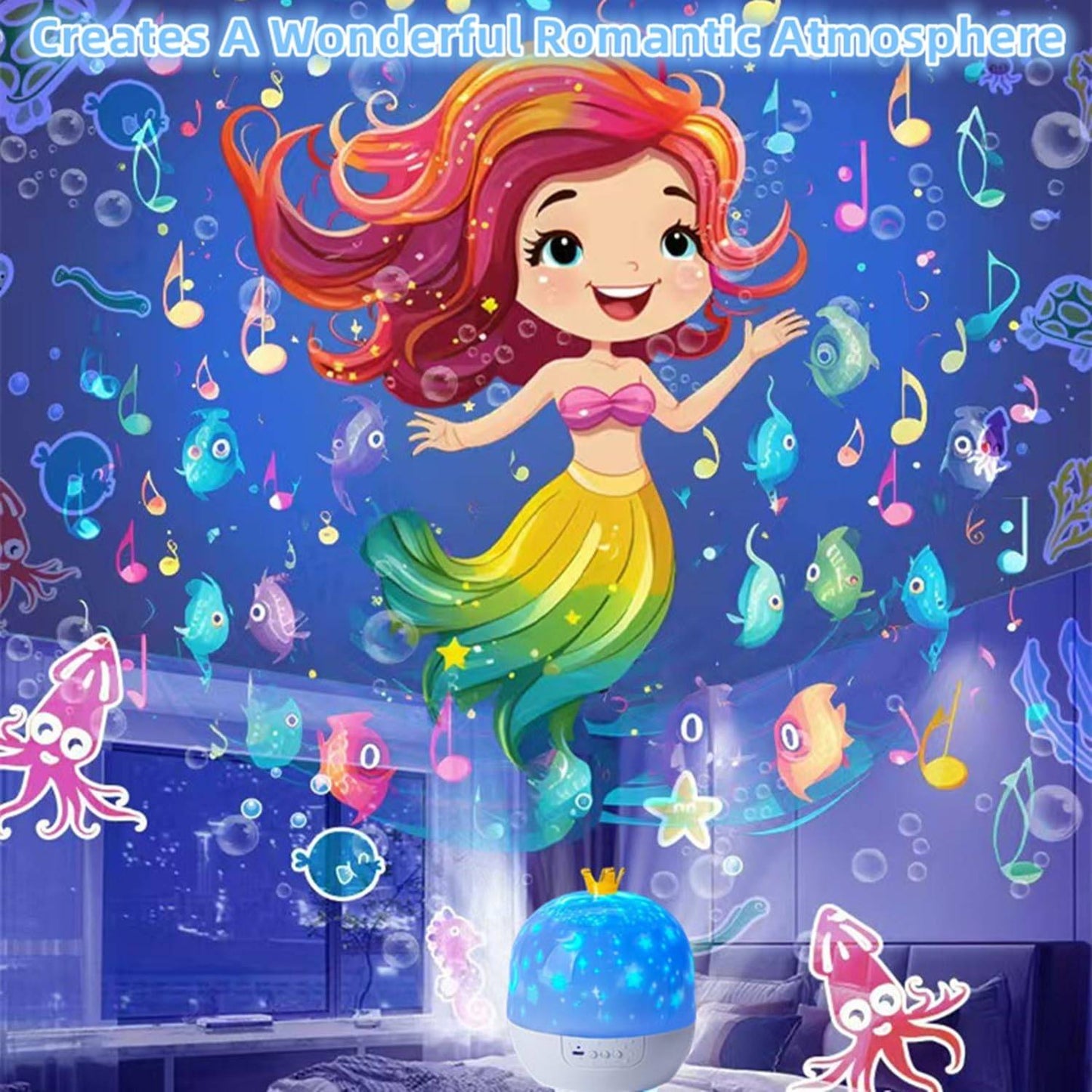 2-in-1 Star Projector Night-Light [ 50% OFF ]